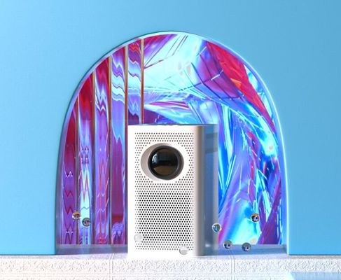 와이파이 4k 1080p 휴대용 미니 LED 멀티미디어 프로젝터 안드로이드 7.1