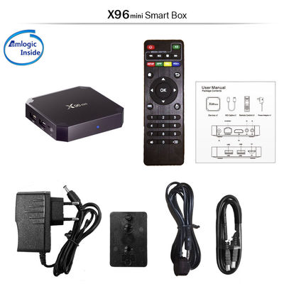 X96 미니 암로직 S905W 쿼드 코어 OTT 안드로이드 TV 박스 2GB 16GB 2.4GHz 와이파이 안드로이드 9.0