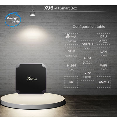 이중 와이파이 Neflix 똑똑한 안드로이드 X96mini 텔레비젼 상자 가득 차있는 HD 1080p 4K 8K 2GB 8gb 16GB 4GB 32GB