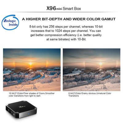 이중 와이파이 Neflix 똑똑한 안드로이드 X96mini 텔레비젼 상자 가득 차있는 HD 1080p 4K 8K 2GB 8gb 16GB 4GB 32GB
