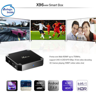 이중 와이파이 Neflix 똑똑한 안드로이드 X96mini 텔레비젼 상자 가득 차있는 HD 1080p 4K 8K 2GB 8gb 16GB 4GB 32GB