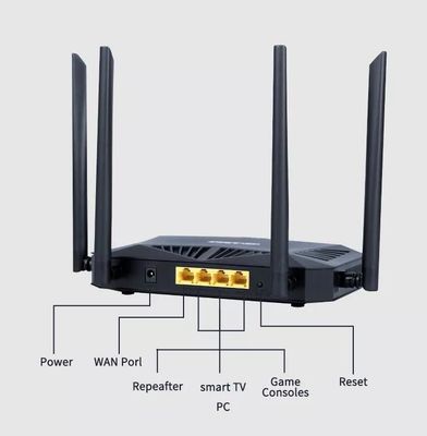 광섬유 모뎀 라우터 듀얼 밴드 기가비트 장거리 AX1800 대형 주택용 무선 Wifi 라우터