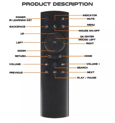 다기능 IR 학습 블루투스 음성 원격 제어 DC 2.2v-3.6v