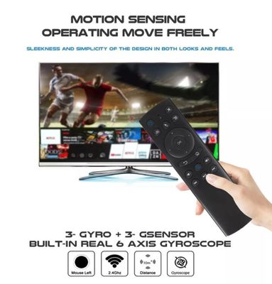 안드로이드 TV 스트리밍 미디어 플레이어용 블루투스 IR 에어 마우스 4K HDR 원격 제어