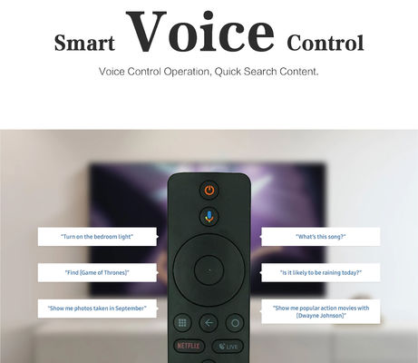 안드로이드 셋톱 박스용 TVMATE Bluetooth4.2 음성 활성화 TV 원격 제어
