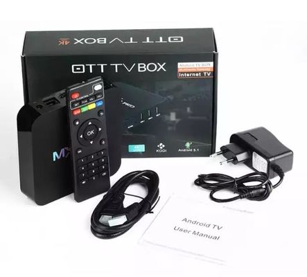 HD 무료 방송  OTT TV 박스 MXQ PRO 4K 4 코어 64비트 안드로이드 7.1 H.265