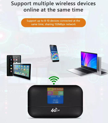 3200mAh 이동할 수 있는 소형 와이파이 장치 5G 휴대용 핫스팟 대패 150Mbps