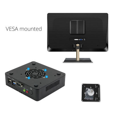 팬리스 Linux Pfsense 산업용 미니 워크스테이션 컴퓨터 PC N2930 300Mbps VGA RS232