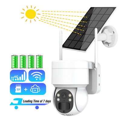 GSM Tuya Sim 카드가 있는 태양광 디지털 CCTV 스마트 PTZ 카메라