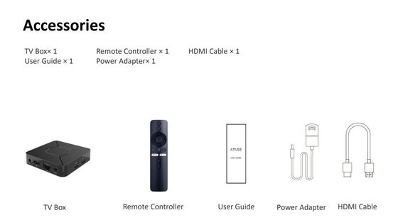 구글 텔레비전 박스 4K OTT 박스 안드로이드 10.0 인터넷 TV 박스 HD H.265 4K