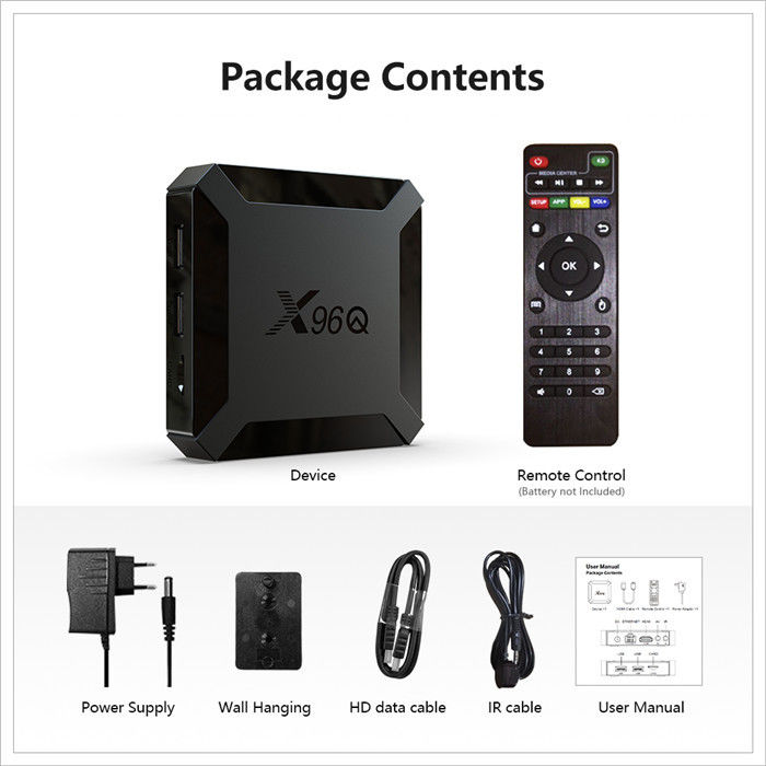 X96Q 스마트 올위너 OTT 안드로이드 TV 박스 H313 쿼드 코어 2GB 16GB 음성 제어