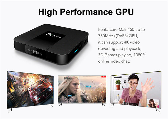 안드로이드 스마트 암로직 S905x3 안드로이드 TV 박스 미니 2G 16G 4K H.265 2.4G 스 트리머 수신기