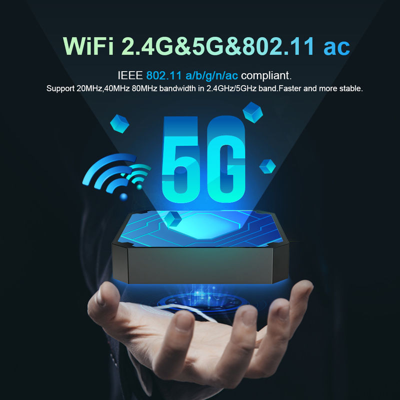 X96 하이브리드 OTT 암로직 S905W4 설정 ​​박스  쿼드 코어 Android TV 박스