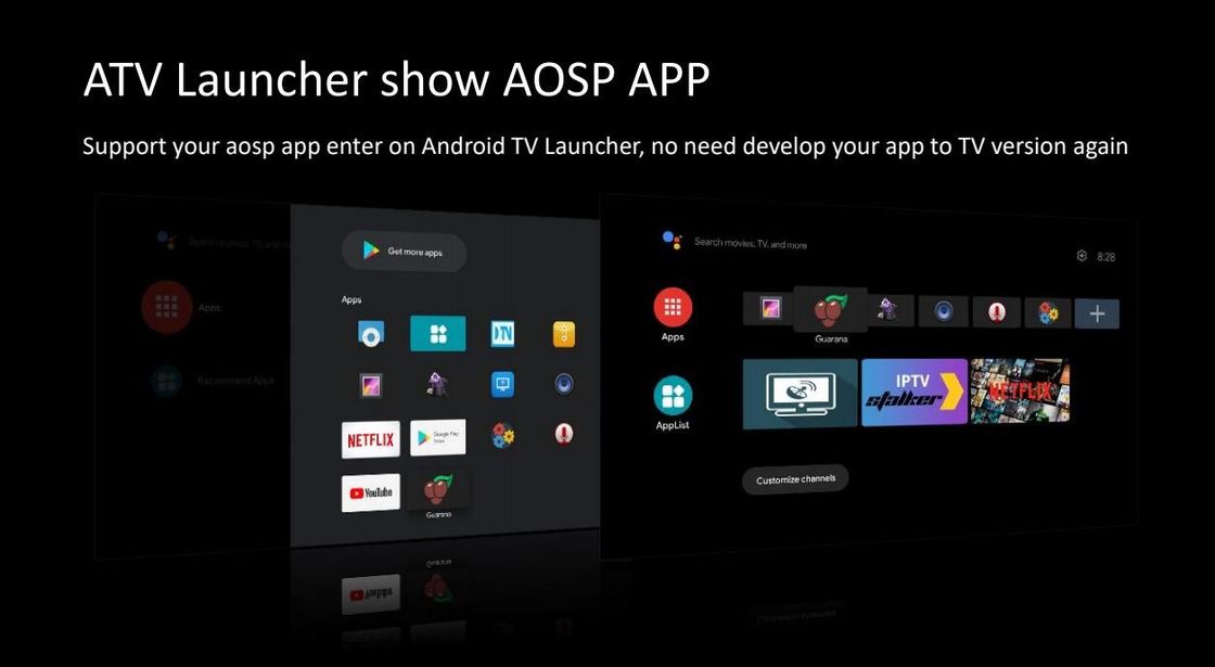 현명한 4k  OTT 구글 텔레비전 박스 쿼드 코어 알륀너 H313 Android10.0 ATV